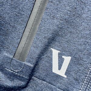 Vuori Men's Navy Joggers with White V Logo